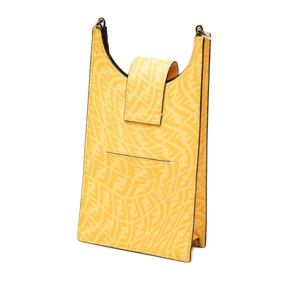 Fendi FF Vertigo Crossbody Shoulder Bag, Phone Shoulder, 7AR988, Yellow Leath... - Picture 2 of 6